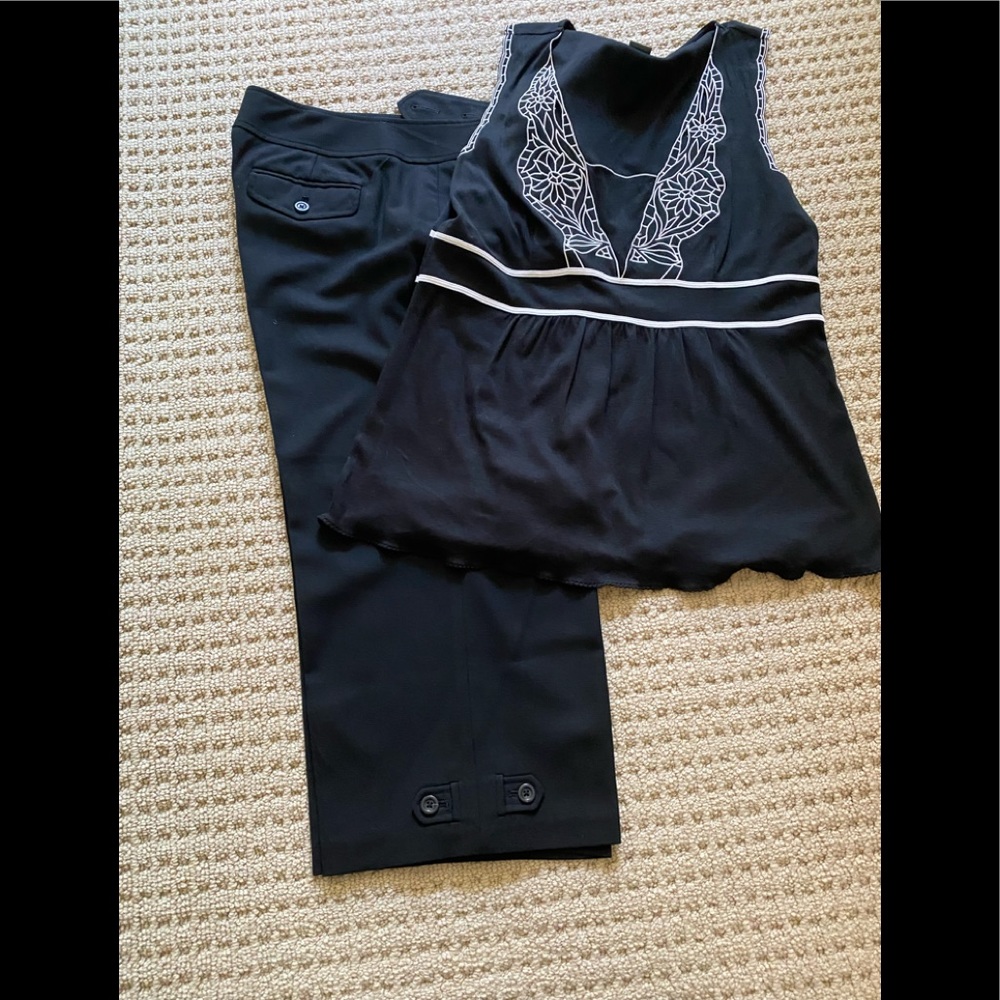 Ann Taylor Capri Pants and Ann Taylor top